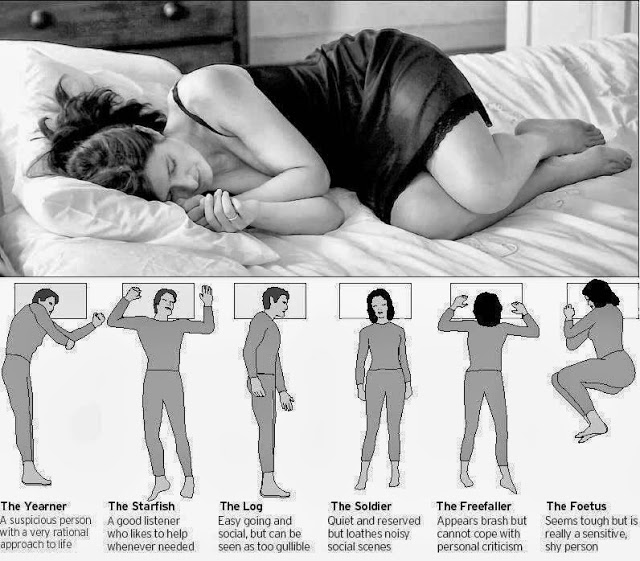 8 commonn sleeping positions