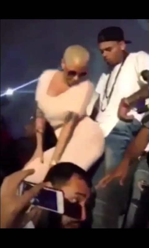 Amber Rose spotted Rocking Chris Brown at L.A Club Yesternight [PHOTOS]